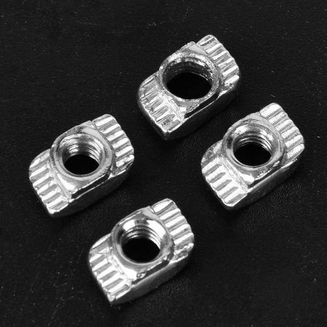 Herwey T Slot Nut Sliding Block, Practical Aluminum Nut, T Slot Sliding Nut, For Workshop Tools Industrial Tools Workshop Supplies Industrial Replacement