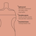 thumbnail image 4 of Tommee Tippee Botella deportiva aislada, 9 oz, botella de agua para niños pequeños sin derrames durante 12 meses o más, válvula de dos piezas que ayuda a detener derrames, paquete de 2, verde y verde, 4 of 5