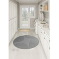 thumbnail image 3 of Round Wool Rug Gray 8x8, for Dining Room, Hallway, Hand-Tufted, Geometric Rugs, 3 of 6