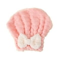 thumbnail image 3 of ievspot Hair Drying Cap,Absorbent Hair Towel Wrap with Bow,Hair Wrap Turban for Women Bath Shower Spa, 3 of 6