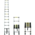 thumbnail image 2 of netuera Aluminum Telescopic Extension Ladder Collapsible Ladder, One-Button Retraction Extension Ladder,Multi-Use, 330 lbs Capacity,10.5FT / 3.2M 12.5FT / 3.8M 14.5FT / 4.4M, 2 of 5