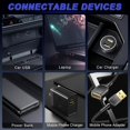 thumbnail image 3 of Set of 4 car USB LED ambient lights, plug-and-play USB car decorative light kit, portable mini night light, car interior accessories, suitable for most car models.,Ice Blue, 3 of 5