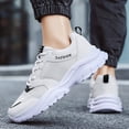 thumbnail image 6 of Sports Shoes for Men Breathable Mesh Sneakers Fashion Thick-Soled Running Shoes Versatile So𝗅id Color Workout Shoes Casual 𝖫a𝖼e Up Athlet𝗂c Shoes Comfortable Anti-S𝗅ip Outdoor Shoes, 6 of 9