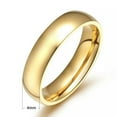 thumbnail image 2 of EOEMY 18K Gold Plated Titanium Steel Smooth Band Men Women'S Engagement Ring Size 5-13, 2 of 2