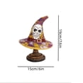 thumbnail image 3 of Halloween Decor Witch Hat Lamp, LED Halloween Night Light, Halloween Decorations Indoor, Witchy Decor for Shelf Mantel Table, Gothic Home Decoration, 3 of 7