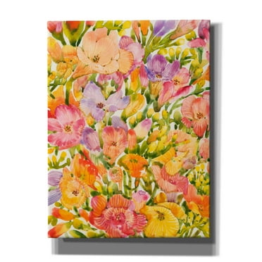 Epic Graffiti 'Wildflower Study I' by Tim O'Toole, Canvas Wall Art, 12"x16"