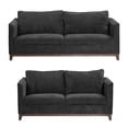 thumbnail image 1 of Sala 3-2 TRINITY Oslo 2 Piezas (Sofá, Love Seat) Gris Carbón Para Sala, 1 of 8