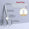YOUYISI 3.75" Round Tip Safe Mini Pubic Hair Scissors For Women, Small