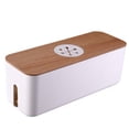 thumbnail image 3 of CAROOTU Cable Management Box Anti-dust Convenience Conceal Power Strips Electrical Cords, 3 of 5