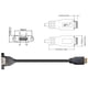 thumbnail image 5 of Cable De Extensión 50CM USB tipo E macho a USB 3,0 tipo A adaptador hembra Cable de extensión Cable de datos, 5 of 8