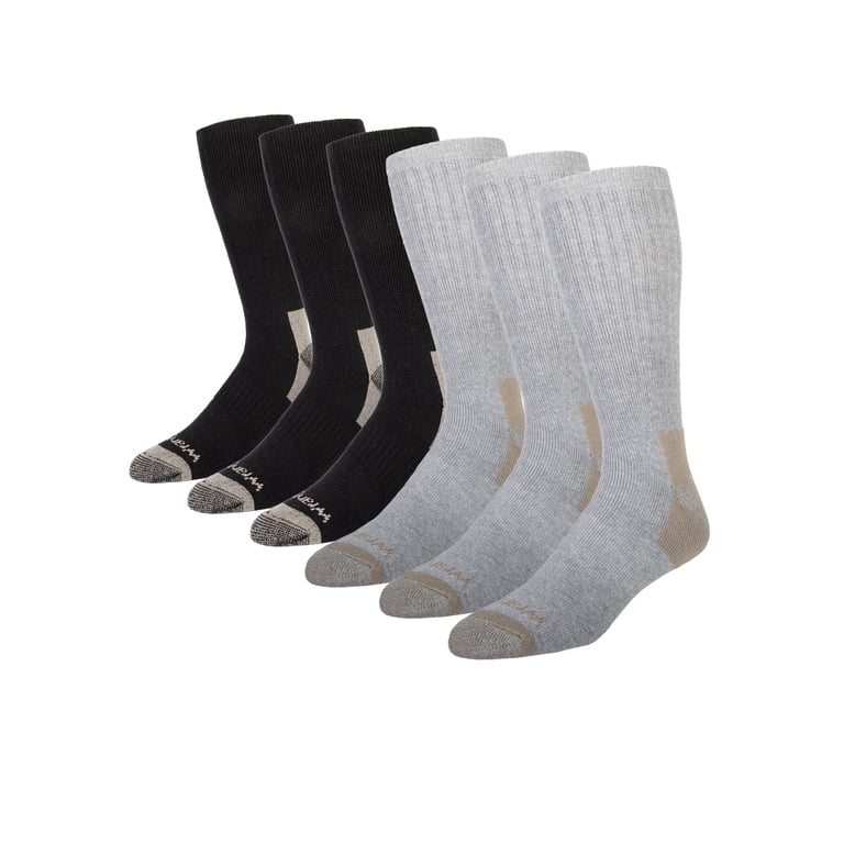 Wrangler Men's Relaxed Fit Crew Socks 6-Pack, Full Cushion photo 1