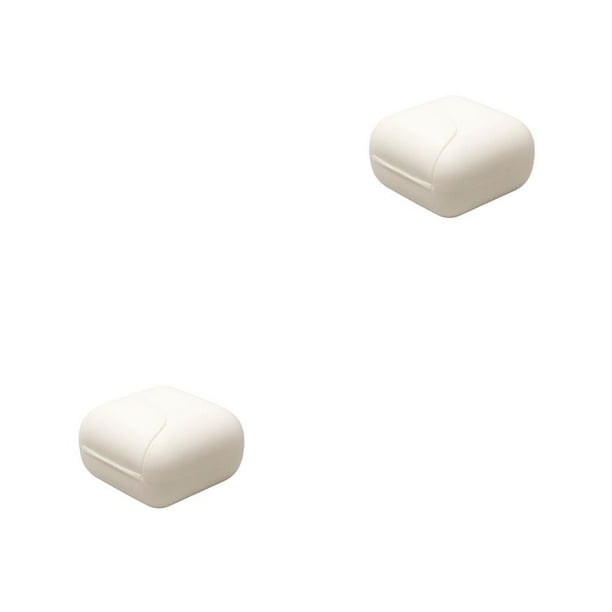 Naiovety Senderismo Viajes Impermeable A prueba de polvo Mini Estuche de transporte Oficina en casa Baño Cocina Cuarto de baño Caja de Blanco S 2piezas