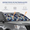 thumbnail image 4 of Windshield Sun Shade, Abstract Blue Squares Foldable Car Sun Shade Windshield for Front, 2 Pieces, 4 of 7