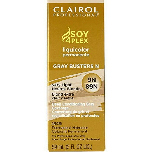 Clairol Professional Soy 4 Plex Liquicolor Permanent, Very Light Neutral Blonde, 2 Fl Oz