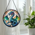 thumbnail image 5 of 89Bloom The Celestial Dragon Window Hanging Stained Glass, The Celestial Dragon Suncatchers for Windows Stained Glass, Stained Glass The Celestial Dragon suncatcher, 5 of 8