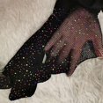 thumbnail image 5 of 3 Pcs Bas Résille avec Strass pour Femmes Collants Brillants Creux pour Fête Club, 5 of 5