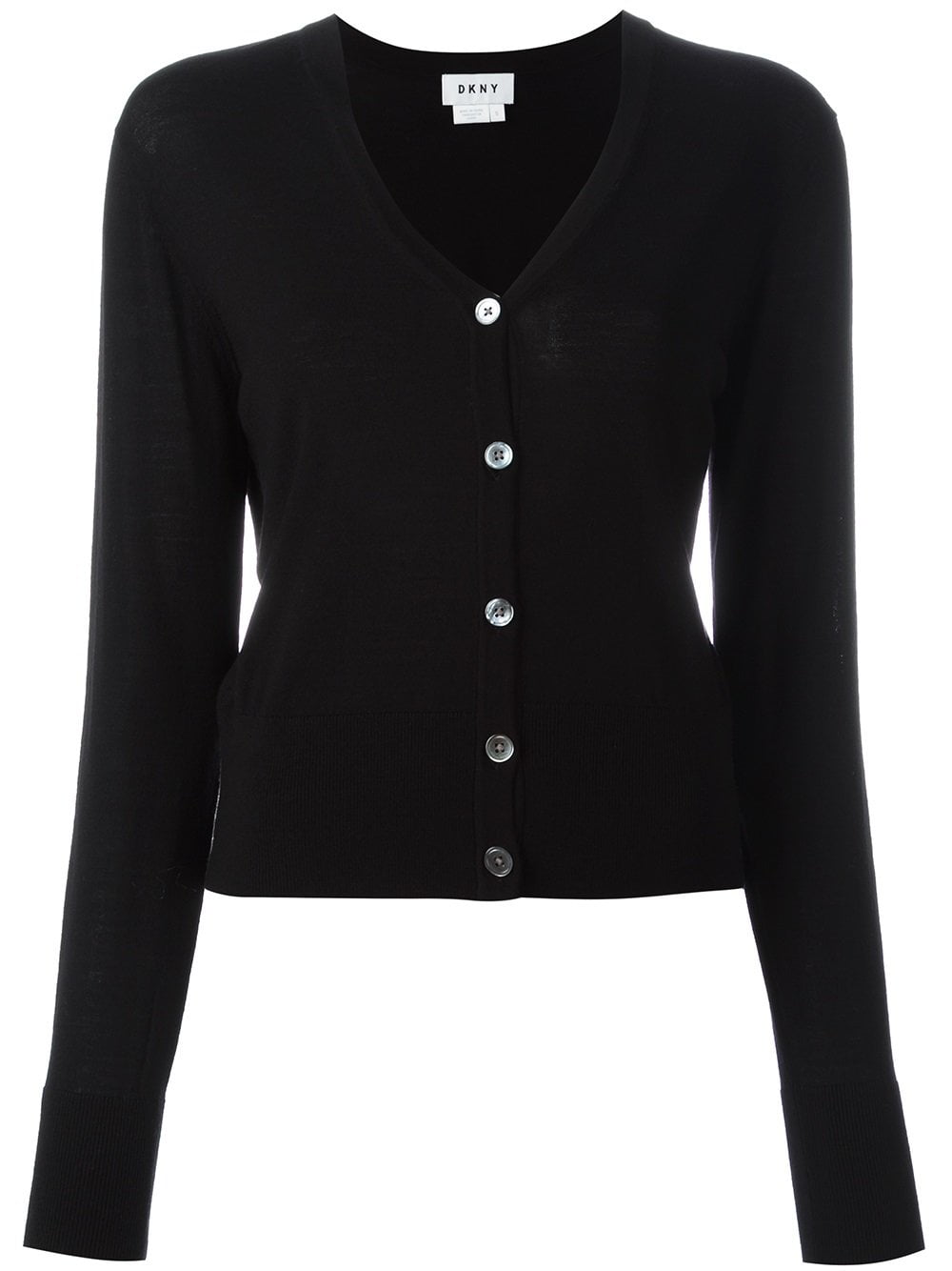 DKNY DKNY NEW Black Womens Size P Petite ButtonDown Wool Cardigan Sweater