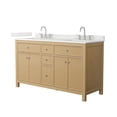 thumbnail image 7 of Wyndham Collection Wcf9292-60D-Qtz-Us3mxx Pendry 60" Free Standing Double Basin Vanity Set, 7 of 7
