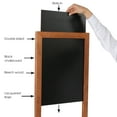 thumbnail image 2 of M&T Displays Slide-In Wood Frame with Double Sided Chalkboard for Ad Frame for Restaurant, Store, Office, Wedding, Party, Event, Home (Dark Wood, 16.50x23.40), 2 of 6
