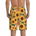 thumbnail image 6 of KLL Bohemian Sunflower for Men's 1-Pack Shorts,Sleep Pajama Shorts for Men Soft Pj Shorts Men's Pajama Bottoms Sleepwear -XX-Large, 6 of 7