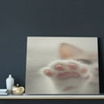 thumbnail image 3 of Susaid Raindrop Kitten Paw Pattern Canvas Wall Decor Poster Framed Artwork Decoration for Bedroom Home Office Ready to Hang,Horizontal, 3 of 6