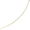thumbnail image 2 of JewelStop 14k Yellow Gold 1.5 Mm Round Twisted Omega Necklace 16" Lobster Claw Clasp, 2 of 3