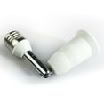 thumbnail image 1 of Allume Rallonge de Douille de Lumière E27, Réglable Verticalement 90° Horizontal 360°, Base à Vis Convertisseur de Douille Blanc, 1 of 3