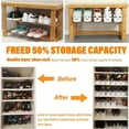 thumbnail image 3 of 2/8/20pcs Shoe Slot Organizer, Adjustable Shoe Organizer Rack, Double Layer Shoe, 3 of 5