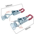 thumbnail image 2 of OATIPHO 2Pcs Quick Release Red Toggle Clamps with Plastic Handle for Welding and Assembly, 2 of 7
