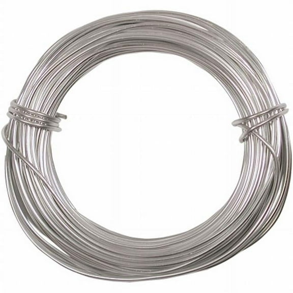 Beadsmith PDW18-SI Petite Aluminum Wire 18 Gauge 39 Coil, Silver