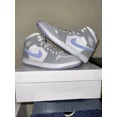 thumbnail image 2 of Ni - ke Ni - ke Air Jordan 1 Mid Racer Shadow Men Size 10 Women 11.5 Wolf Grey BQ6472-105, 2 of 5