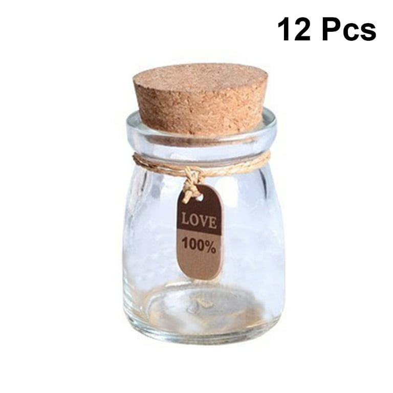 Smith's Mason Jars Set of 12 x 100ml Small Glass Jars with lids | Small  Glass Bottles Great for Food Storage, Yogurt jars, Bud Vases, Candies, Arts