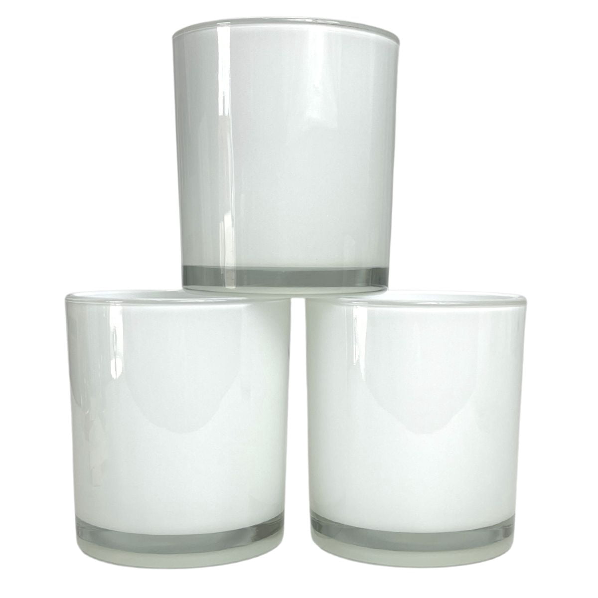 14 oz. Havana Milk White Empty Candle making Jar candle vessels for DIY candle-making projects (Box of 12) FREE SHIPPING