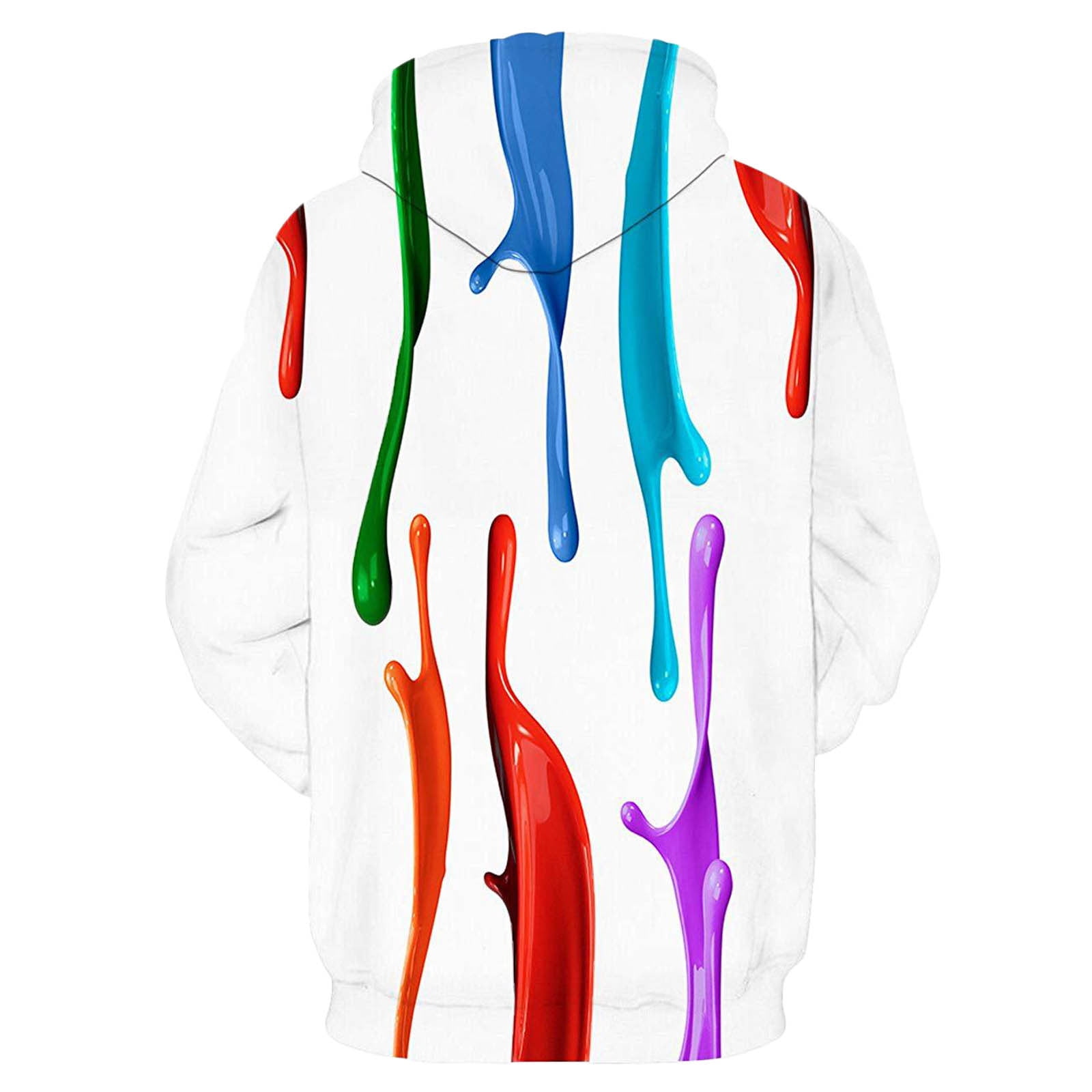 DDAPJ pyju Novelty Graphic Hoodies for Men 2025 Fashion 3D Printed Hooded Sweatshirt Lightweight Drawstring Pullover Hoodie Casual Hipster Tops