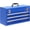 Blue, variant on JACK BOSS Metal Tool Box Steel 16" Inch Tool Organizer Box Durable Portable Tool Storage with Double-Lock Toolbox