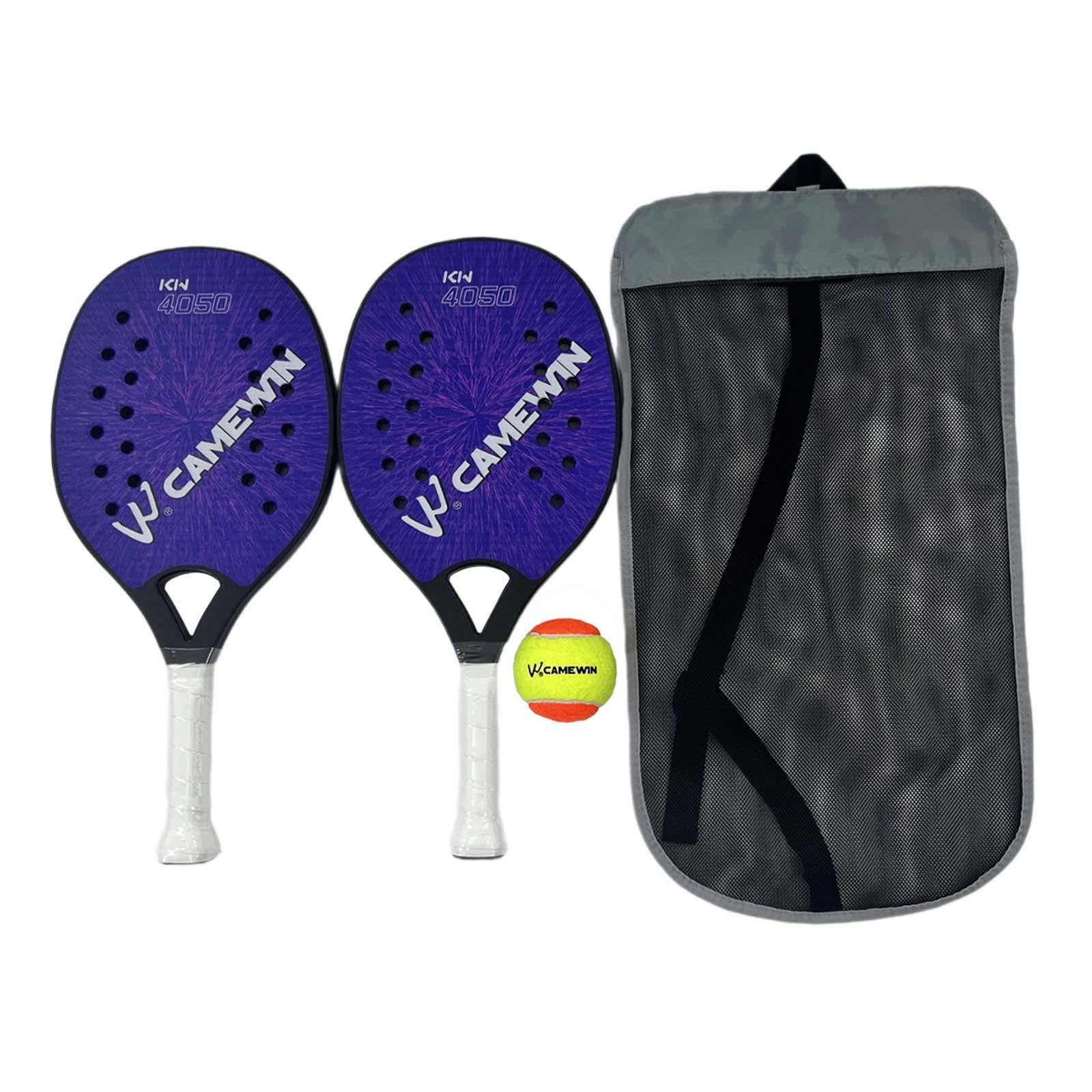 QccHieUs 1 Pair Beach Tennis Rackets Beach Tennis Paddles for Child Portable Beach Tennis Blue
