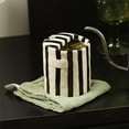 thumbnail image 6 of European Vintage Striped Ceramic Coffee Mug, 10oz Double-Wall Porcelain Cup for Hot Drinks, 6 of 9