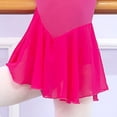 thumbnail image 5 of Girls Short Sleeve Dance Leotard with Skirt and Ruched V-Neck,Ballet Bodysuit, 5 of 7