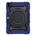 thumbnail image 3 of K-Lion for iPad Pro 11 inch & iPad Air 4th/5th Heavy Duty Rugged Case, 3 Layers Multi-Functional Ring Bracket Pencil Holder Kickstand Shockproof Armor Silicone Case,Darkblue, 3 of 10