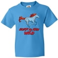 thumbnail image 3 of Inktastic Born to Run Wild- Galloping Horse Youth T-Shirt, 3 of 5