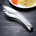 thumbnail image 3 of Stainless Steel Food Tongs for Kitchen Use Strong Heat Resistant 3pcs Small Size, 3 of 8