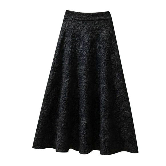 Kcodviy Womens Flower Jacquard High Swim Skirts for Women Waist Skirt Midi Swing Full Size Bed Skirt Tennis Skirts Wrap Skirt Skater Skirt for Women
