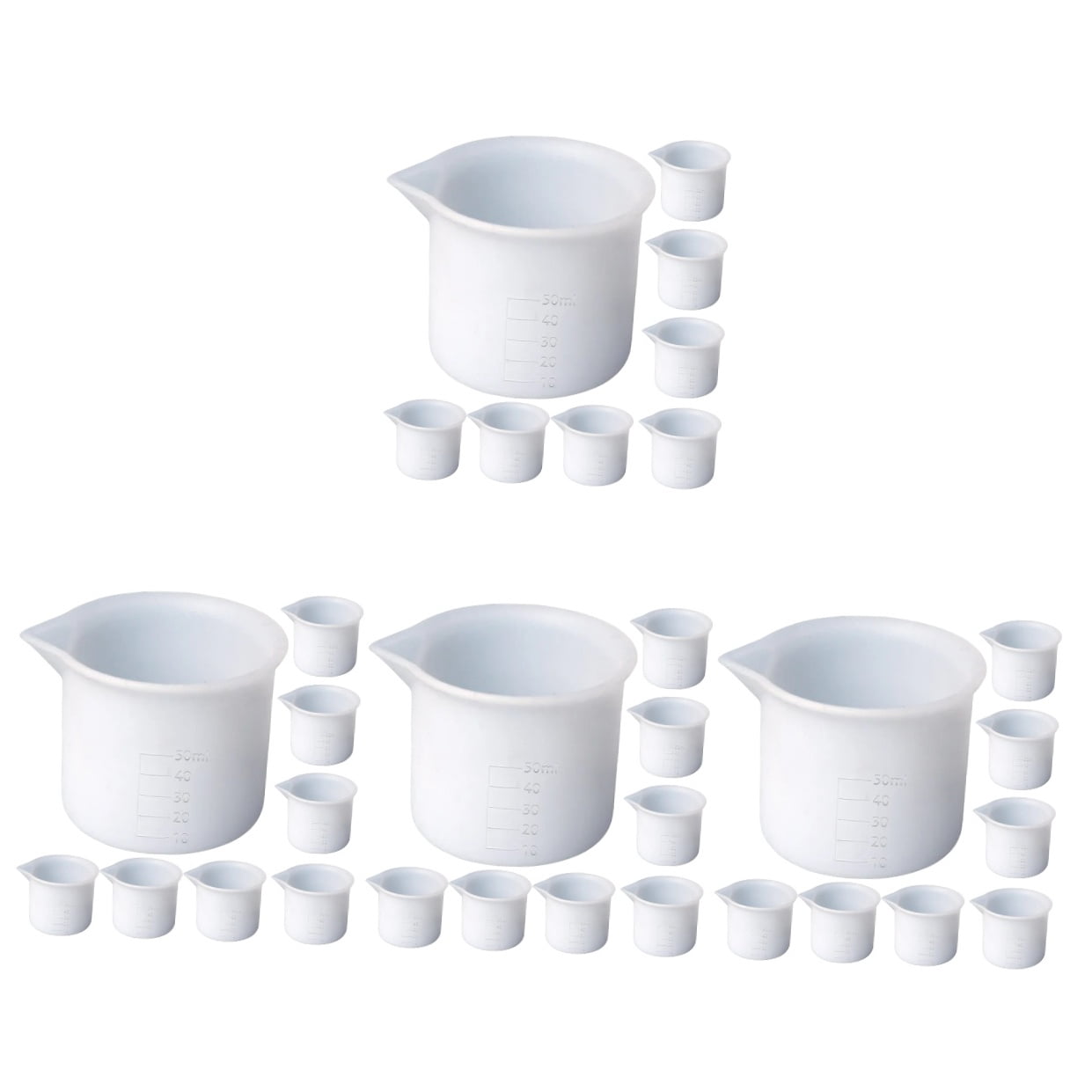32 pcs  Epoxy Resin Mixing Cups Crafts Measuring Bowls with Scale DIY Color Modulation Tools
