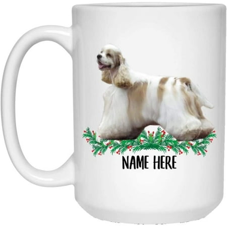 

Funny Personalized Text Gifts American Cocker Spaniel White Buff Custom Name Christmas 2022 Gifts White Coffee Mug White 15oz