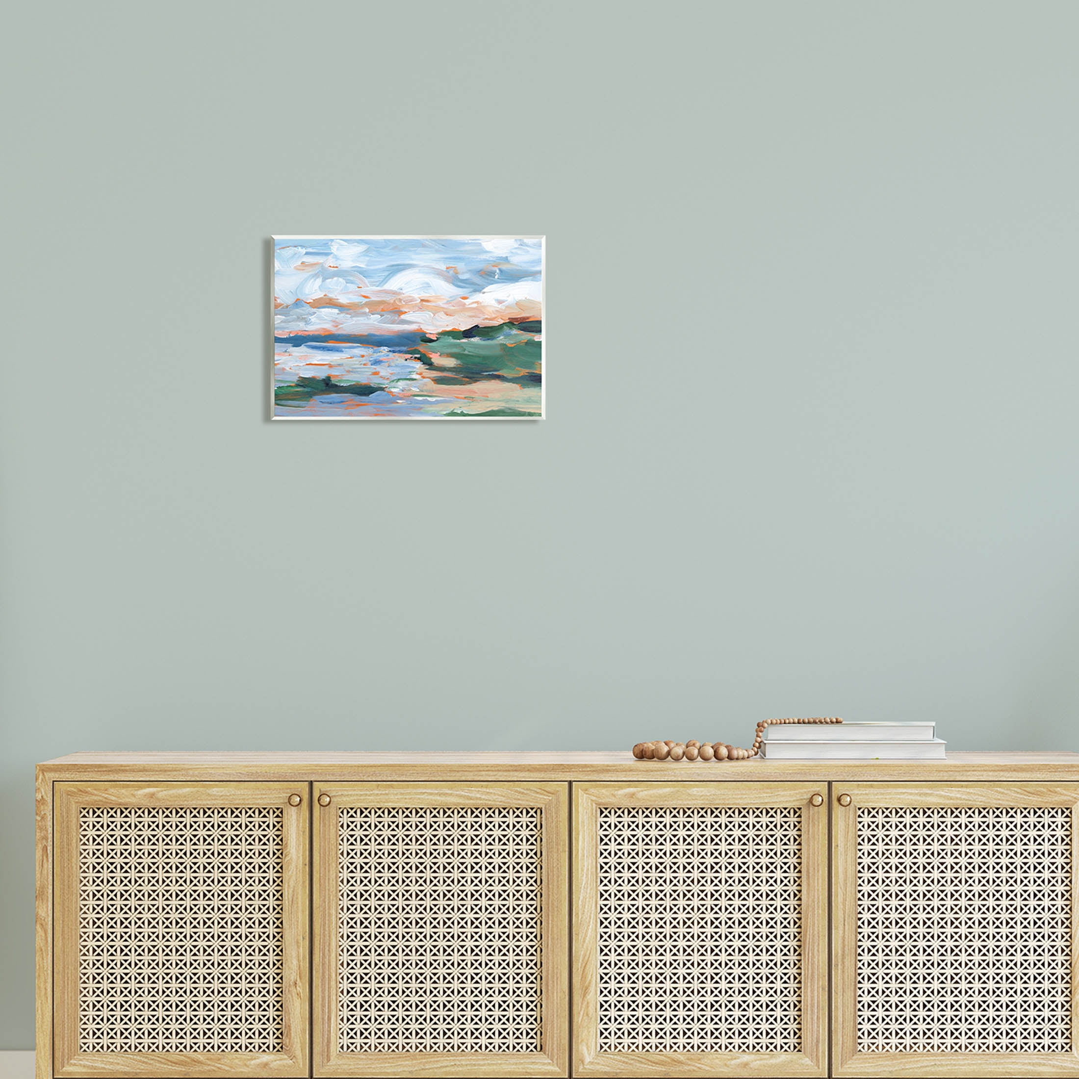 Seaside Modern Landscape Scene Landscape Painting Unframed Art Print Wall Art