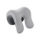 thumbnail image 4 of Cojín cervical con memoria para silla de oficina, almohada para el almuerzo desmontable, almohada de espuma viscoelástica lavable, almohada multiusos Gris claro y oscuro, 4 of 8
