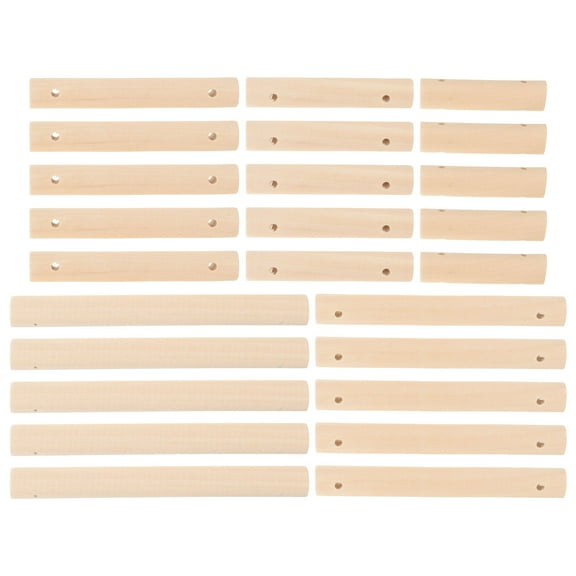 LITINKIMI 25Pcs Wood Crafts Unfinished for DIY Crafts 12x1.5in