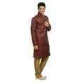 thumbnail image 2 of Saris and Things Pyjama Kurta Indien Firebrick pour Hommes. Ce Produit Est Fait sur Commande., 2 of 5