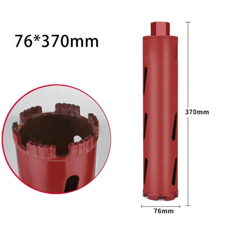 

Lierteer Diamond Core Drill Bits for Hard StFor Concrete Marble Granite Dry/Wet Hole Saws 76*370mm