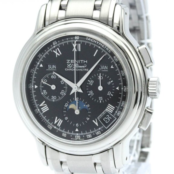 Pre-Owned Zenith Chronomaster Automatic Stainless Steel Men's Dress/Formal 02.0240.410